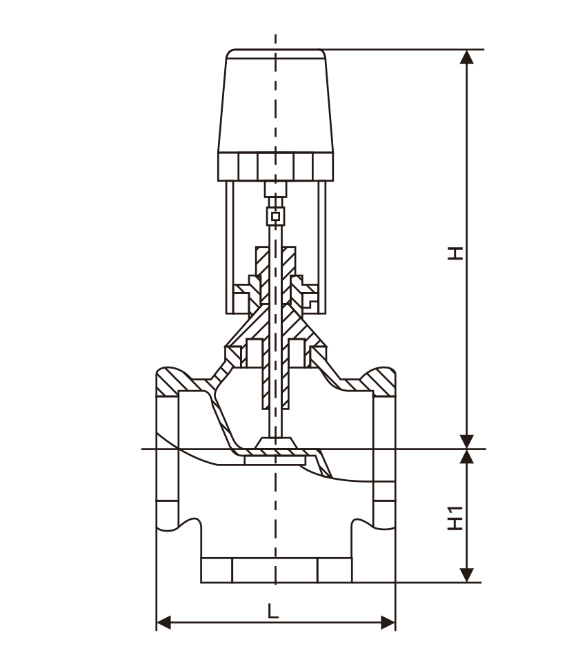 電動二(èr)、三通調(diao)節閥(圖(tu)1)